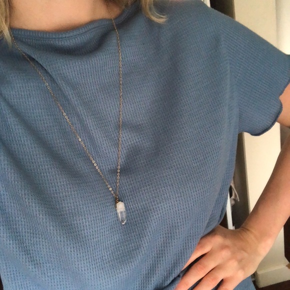 Real Quartz Crystal Necklace - Picture 4 of 4